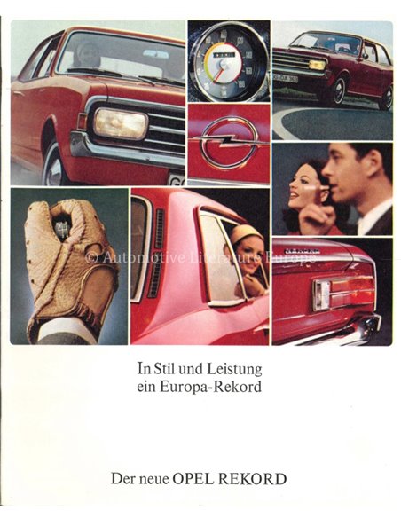 1986 OPEL REKORD BROCHURE GERMAN