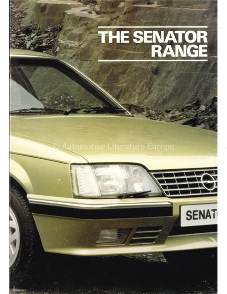 1984 OPEL SENATOR RANGE BROCHURE ENGLISH
