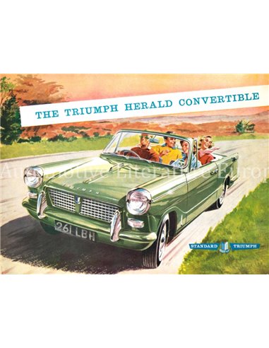 1960 TRIUMPH HERALD CONVERTIBLE BROCHURE ENGELS USA