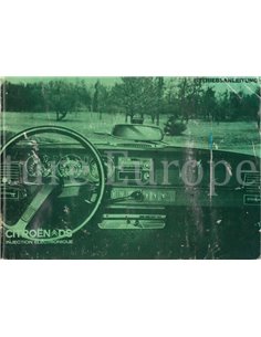 1973 CITROEN DS 23 INSTRUCTIEBOEKJE DUITS