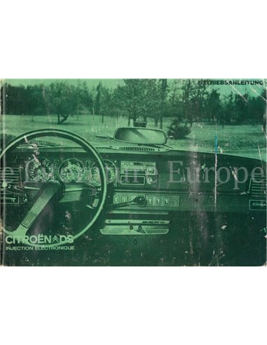 1973 CITROEN DS 23 INSTRUCTIEBOEKJE DUITS