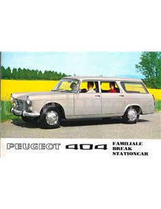 1970 PEUGEOT 404 FAMILIALE / BREAK / STATIONCAR BROCHURE NEDERLANDS
