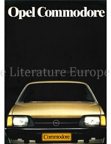 1982 OPEL REKORD BROCHURE DUITS