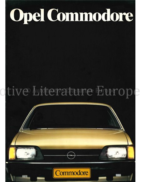 1982 OPEL REKORD BROCHURE DUITS