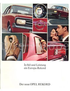 1986 OPEL REKORD BROCHURE GERMAN