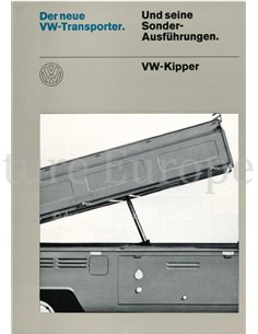 1968 VOLKSWAGEN TRANSPORTER KIPPER BROCHURE DUITS