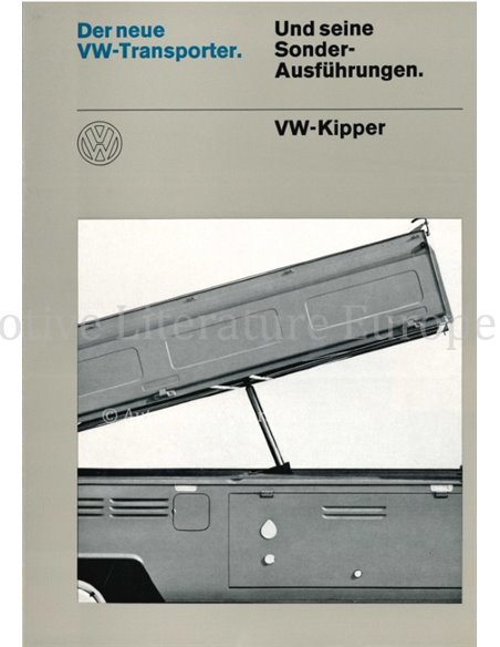 1968 VOLKSWAGEN TRANSPORTER KIPPER PROSPEKT DEUTSCH