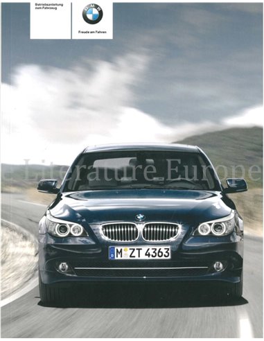 2009 BMW 5 SERIES OWNER'S MANUAL GERMAN