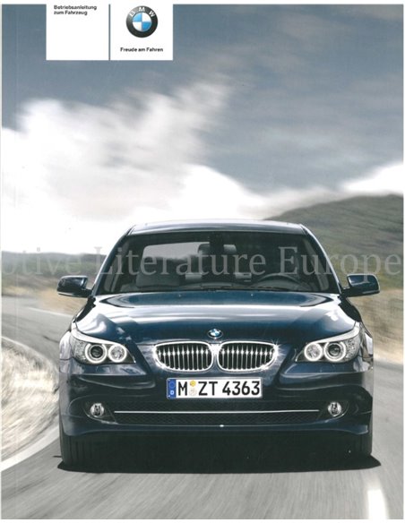 2009 BMW 5 SERIE INSTRUCTIEBOEKJE DUITS