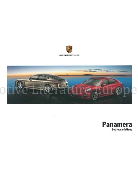 2011 PORSCHE PANAMERA OWNER'S MANUAL GERMAN