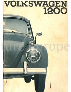 1963 VOLKSWAGEN BEETLE 1200 OWNERS MANUAL ENGLISH