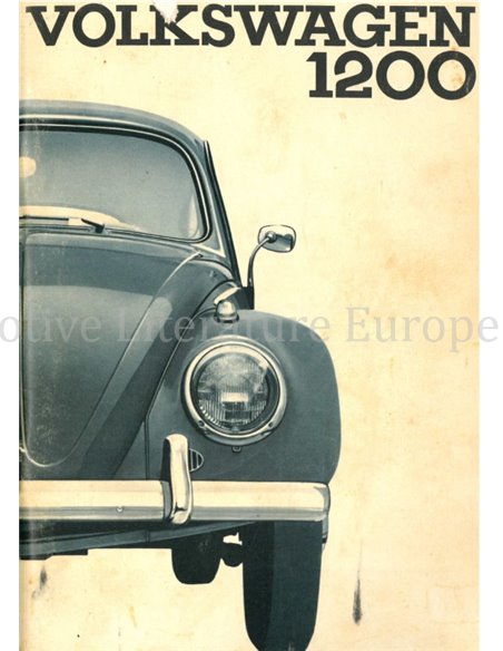 1963 VOLKSWAGEN KÄFER 1200 BETRIEBSANLEITUNG NIEDERLÄNDISCH