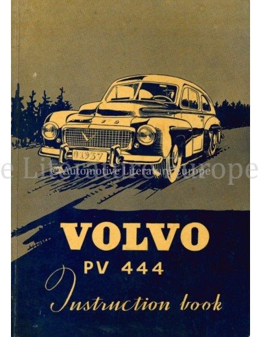 1957 VOLVO PV 444 INSTRUCTIEBOEKJE ENGELS