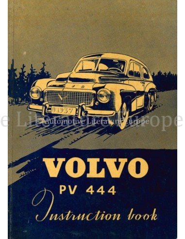 1957 VOLVO PV 444 OWNERS MANUAL ENGLISH