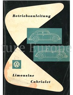 1960 VOLKSWAGEN BEETLE 1200 OWNERS MANUAL GERMAN