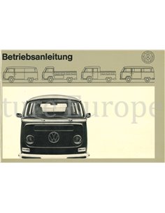 1971 VOLKSWAGEN TRANSPOTER T2 BETRIEBSANLEITUNG DEUTSCH