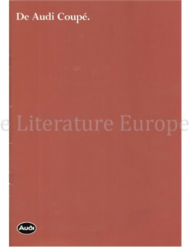 1983 AUDI COUPE BROCHURE DUTCH