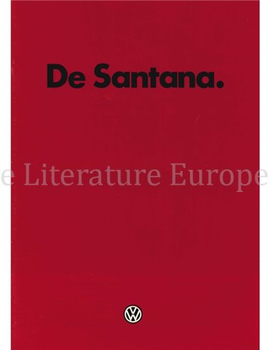 1983 VOLKSWAGEN SANTANA BROCHURE NEDERLANDS