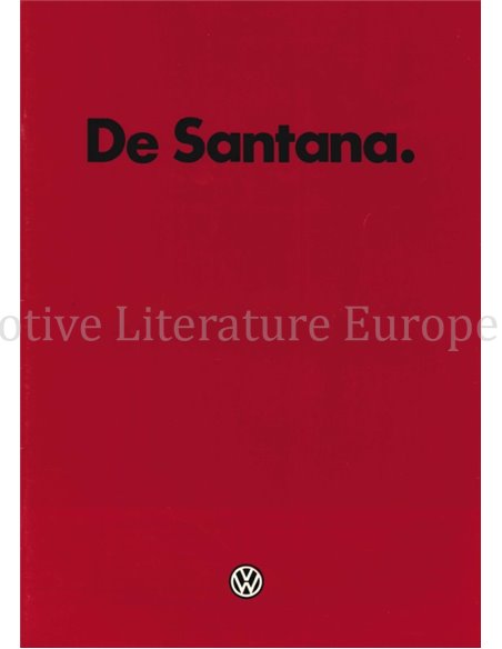 1983 VOLKSWAGEN SANTANA PROSPEKT NIEDERLÄNDISCH