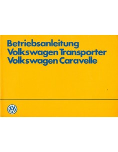 1983 VOLKSWAGEN CARAVELLE TRANSPORTER INSTRUCTIEBOEKJE DUITS