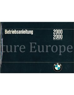 1968 BMW 2000 AUTOMATIC OWNERS MANUAL GERMAN