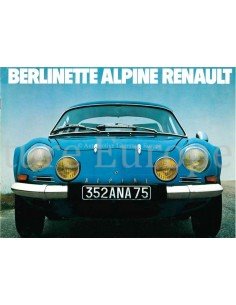 1976 ALPINE BERLINETTE BROCHURE NEDERLANDS