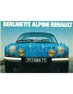 1977 ALPINE BERLINETTE BROCHURE NEDERLANDS