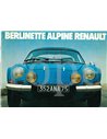 1977 ALPINE BERLINETTE BROCHURE NEDERLANDS