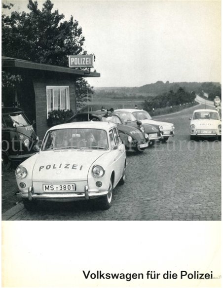 1964 VOLKSWAGEN POLIZEI BROCHURE GERMAN