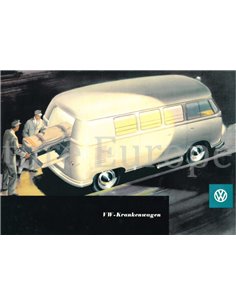 195 VOLKSWAGEN KRANKENWAGEN PROSPEKT DEUTSCH