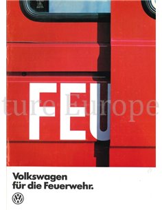 1981 VOLKSWAGEN T3 FEUERWEHR PROSPEKT DEUTSCH