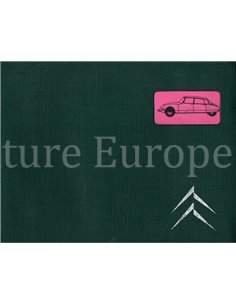 1970 CITROEN DS20 DS21 OWNERS MANUAL DUTCH