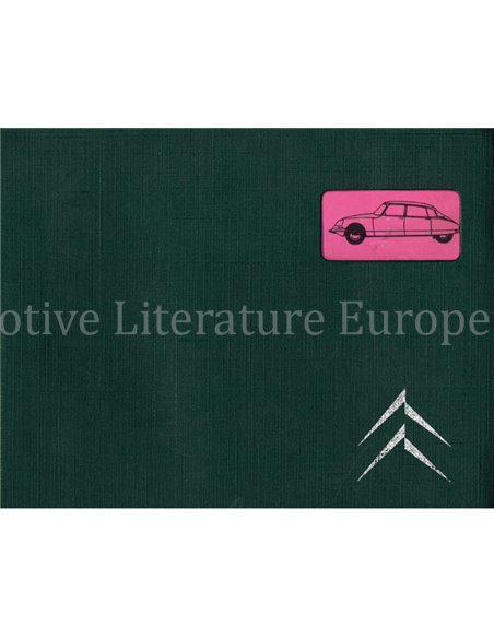 1970 CITROEN DS20 DS21 BETRIEBSANLEITUNG NIEDERLÄNDISCH