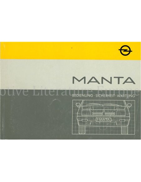 1985 OPEL MANTA OWNERS MANUAL DUTCH