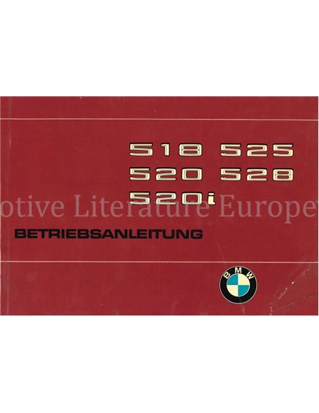 1975 BMW 5 SERIES OWNERS MANUAL GERMAN