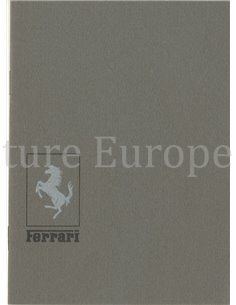 1964 FERRARI VERKOOP & SERIVCE ORGANISATIE INSTRUCTIEBOEKJE 