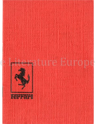 1968 FERRARI SALE & SERVICE ORGANIZATION MANUAL