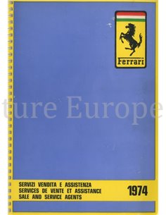 1974 FERRARI VERKAUFS - UND SERVICE ORGANISATION HANDBUCH