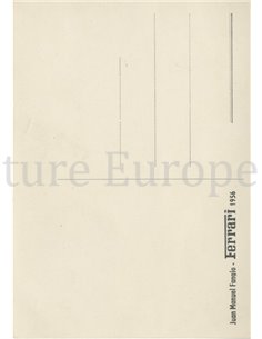 1956 FERRARI JUAN MANUEL FANGIO POSTKARTE 2