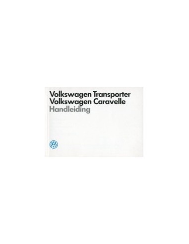 1989 VOLKSWAGEN CARAVELLE TRANSPORTER INSTRUCTIEBOEK NEDERLANDS