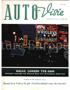 1956 AUTOVISIE MAGAZINE 8 NEDERLANDS