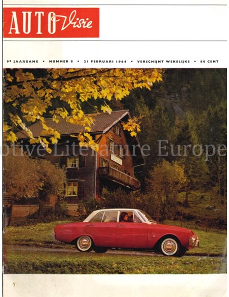 1964 AUTOVISIE MAGAZIN 8 NIEDERLÄNDISCH