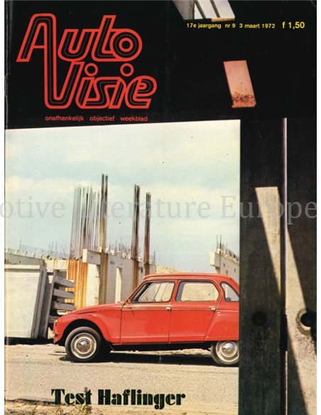 1972 AUTOVISIE MAGAZINE 9 DUTCH