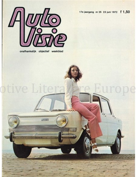 1972 AUTOVISIE MAGAZIN 25 NIEDERLÄNDISCH