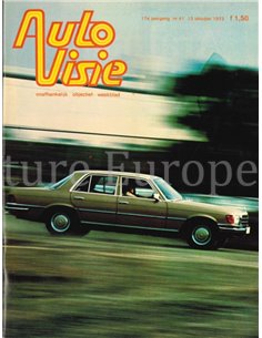 1972 AUTOVISIE MAGAZIN 41 NIEDERLÄNDISCH
