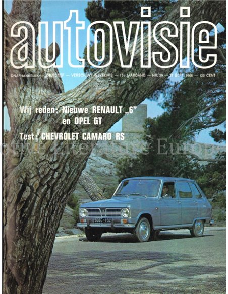 1968 AUTOVISIE MAGAZINE 39 NEDERLANDS