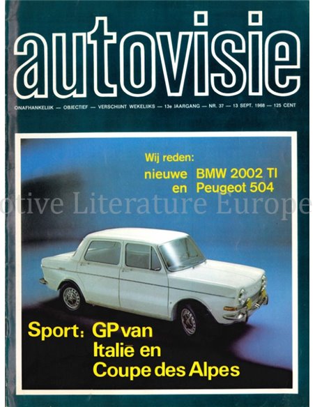 1968 AUTOVISIE MAGAZINE 37 NEDERLANDS