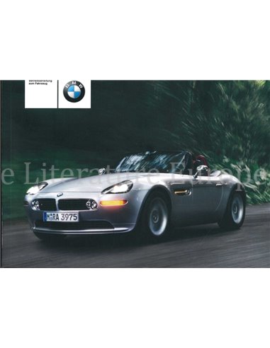 2001 BMW Z8 OWNERS MANUAL GERMAN
