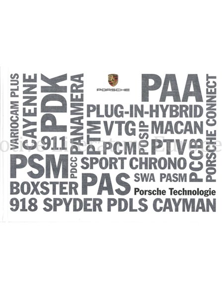 2017 PORSCHE TECHNOLOGIE PROSPEKT NIEDERLÄNDISCH