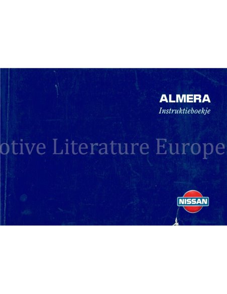 1996 NISSAN ALMERA INSTRUCTIEBOEKJE NEDERLANDS